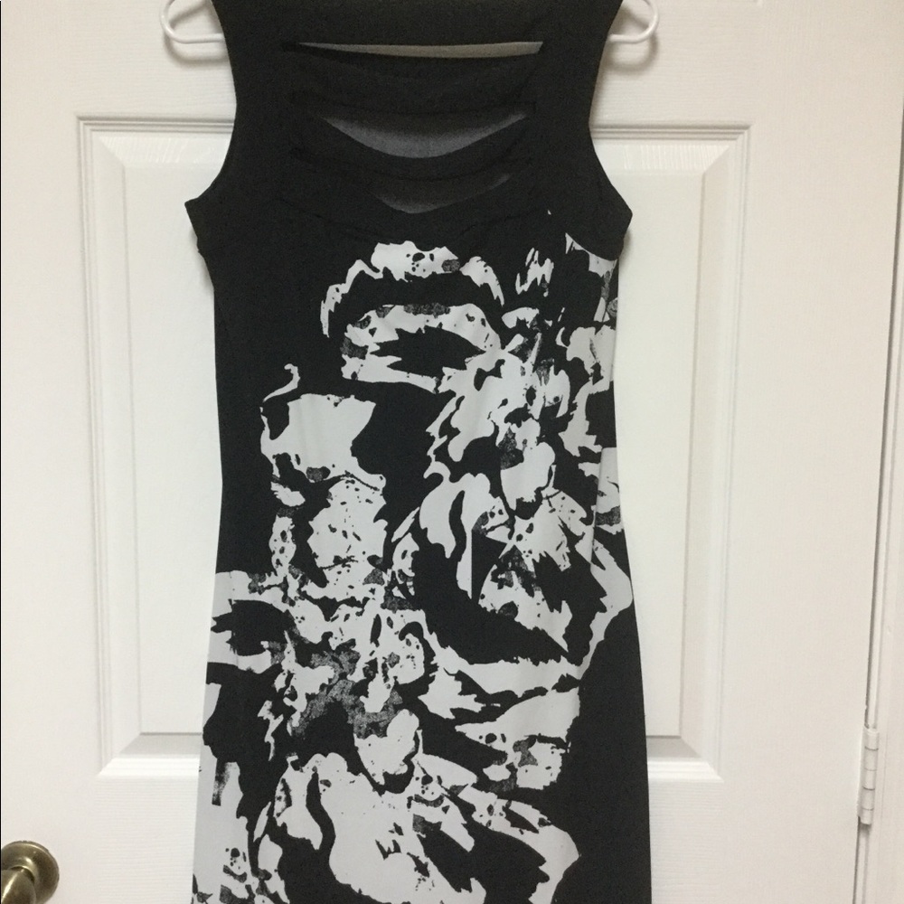 Ladies black dress.
